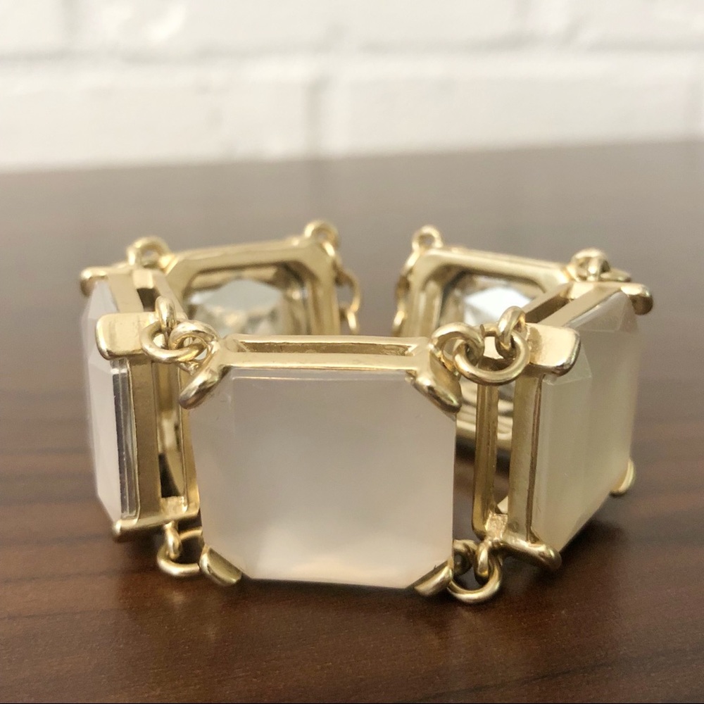 Light Pink & Gold Toggle Bracelet